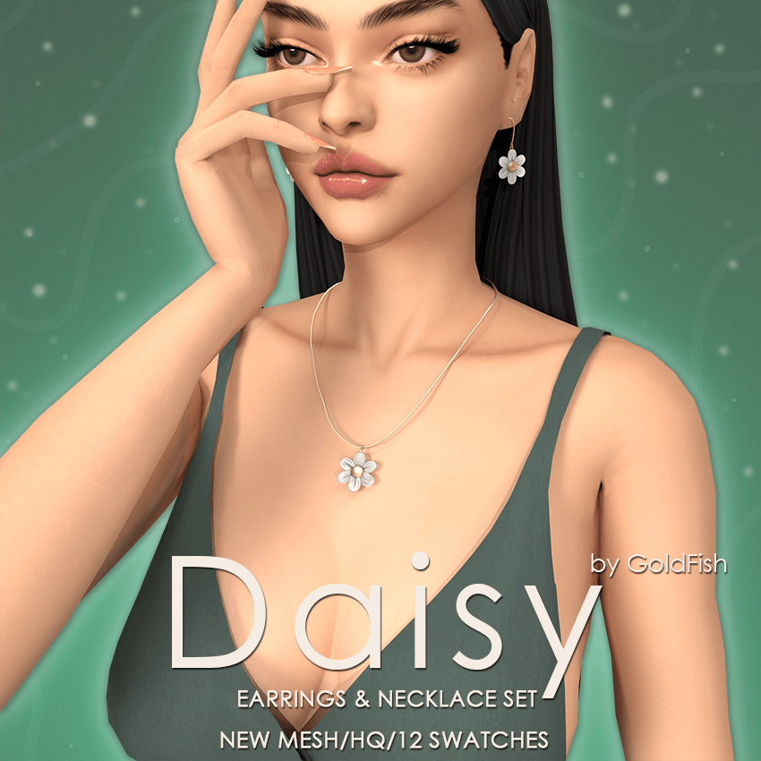 Аксессуары Daisy Earrings & Necklace Set